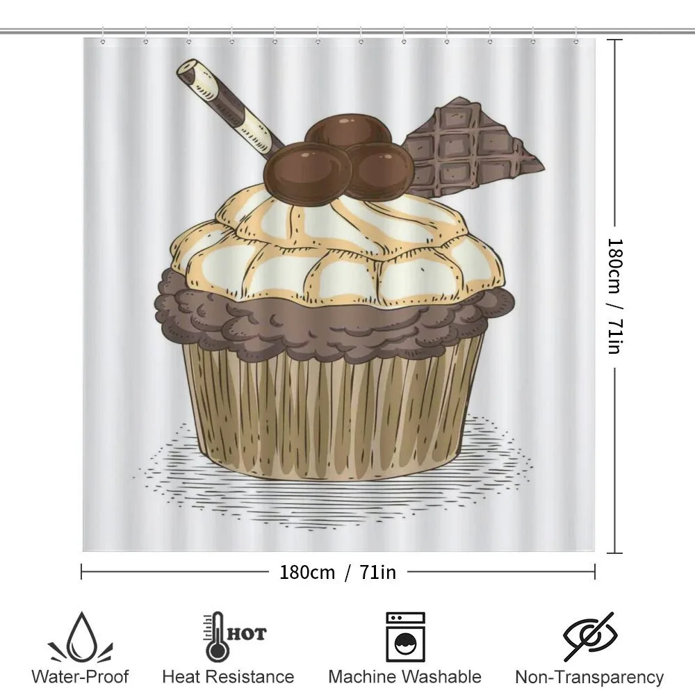 Hand Drawn Chocolate Cake — Detail 2