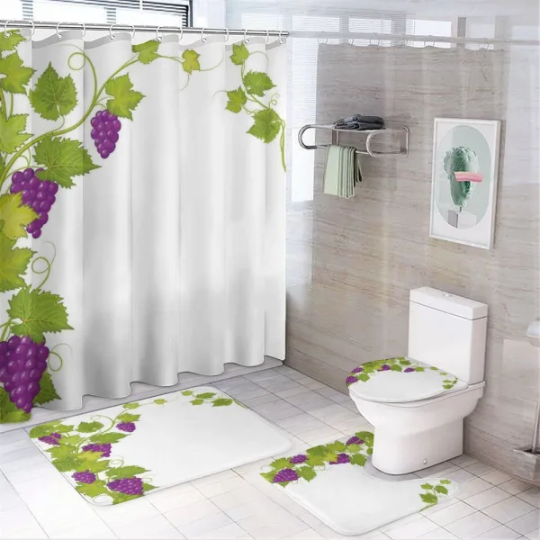 Italian Latin on a shower curtain