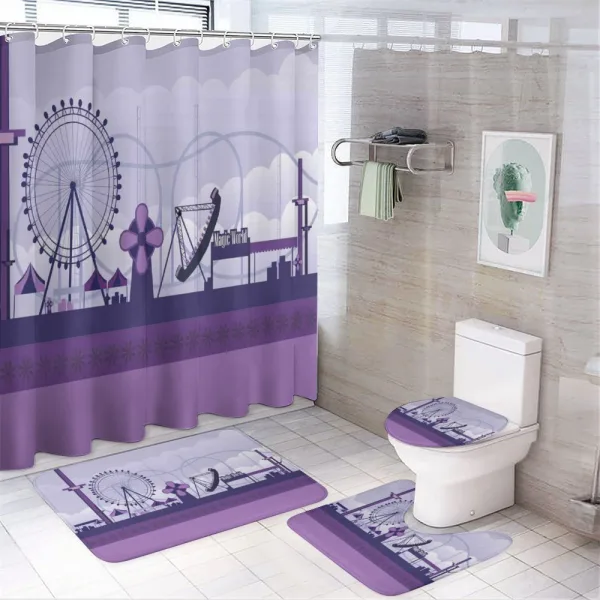 Park Fair Grounds on a shower curtain