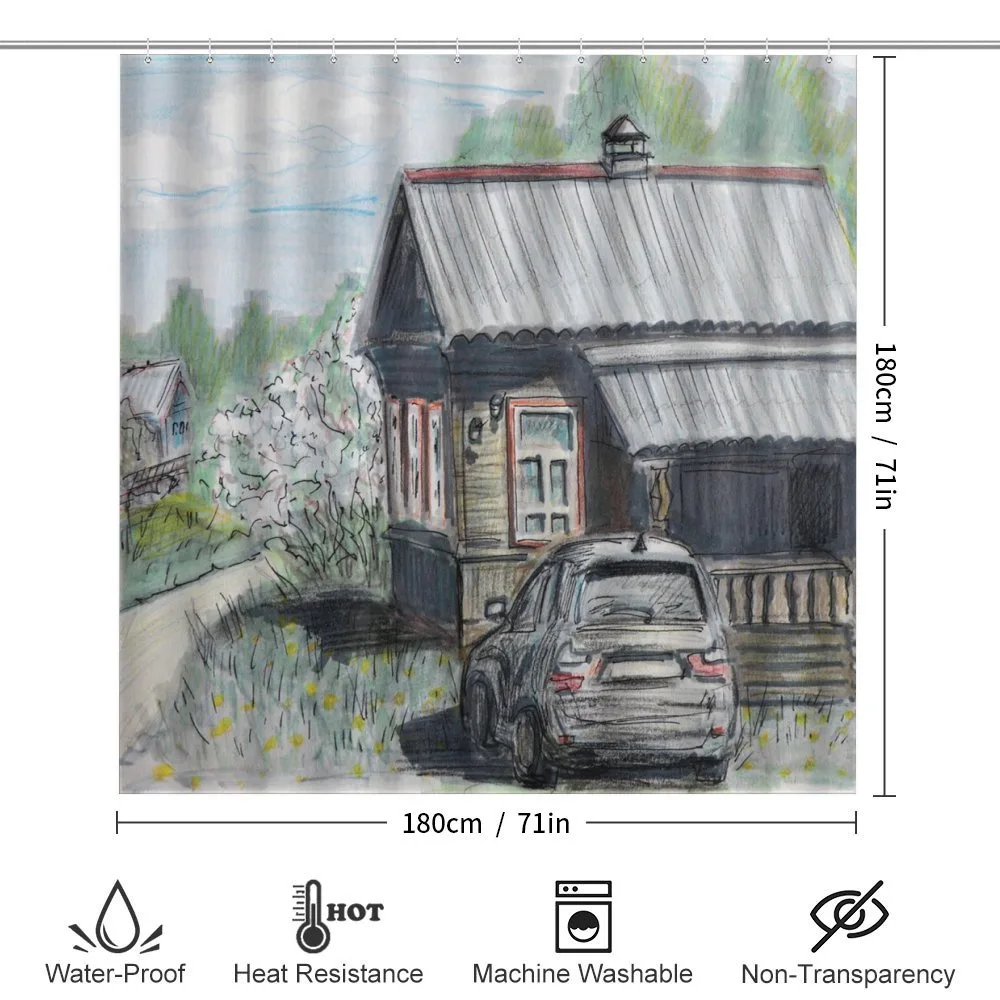 Parked Car Village House — Detail 2