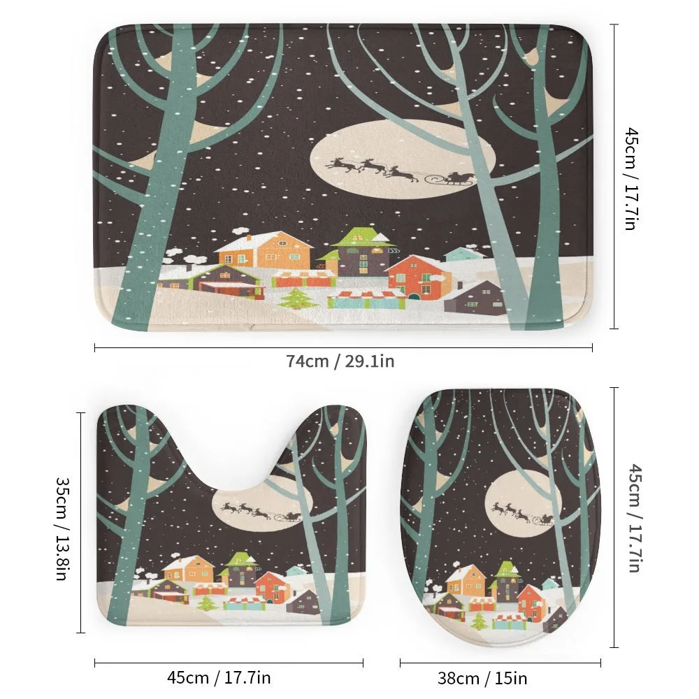 Snow Santa with Deer Town — Detail 1