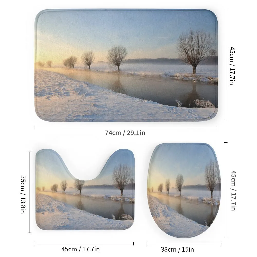 Snowy Season River Trees — Detail 1