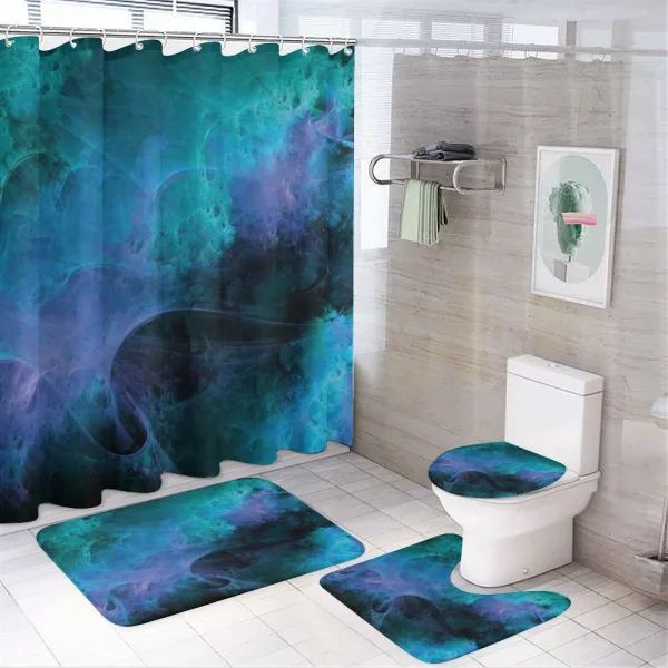 Surreal Hazy Colors on a shower curtain