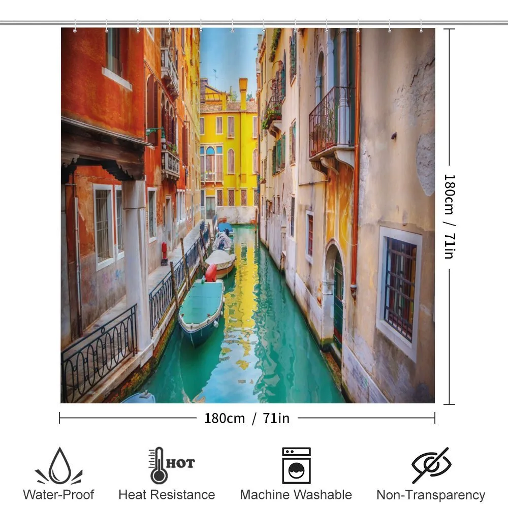 Vibrant Canal Gondolas — Detail 2