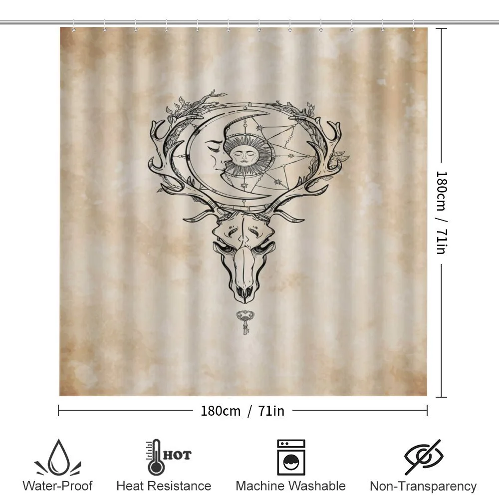 Deer Skull with Star Moon — Detail 2