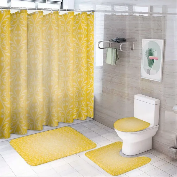 Floral Victorian Retro on a shower curtain