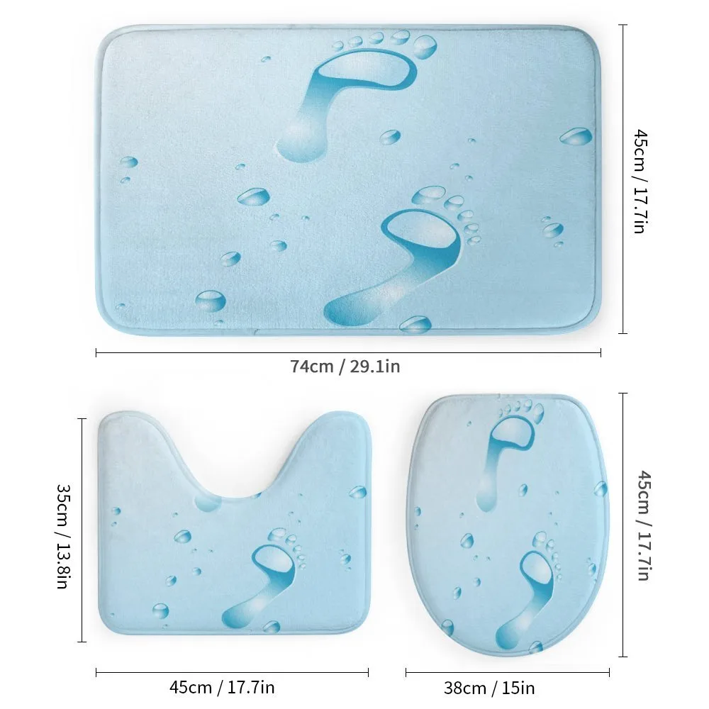 Footprints with Droplets — Detail 1