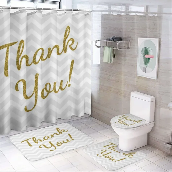 Golden Yellow Tone Glitz on a shower curtain