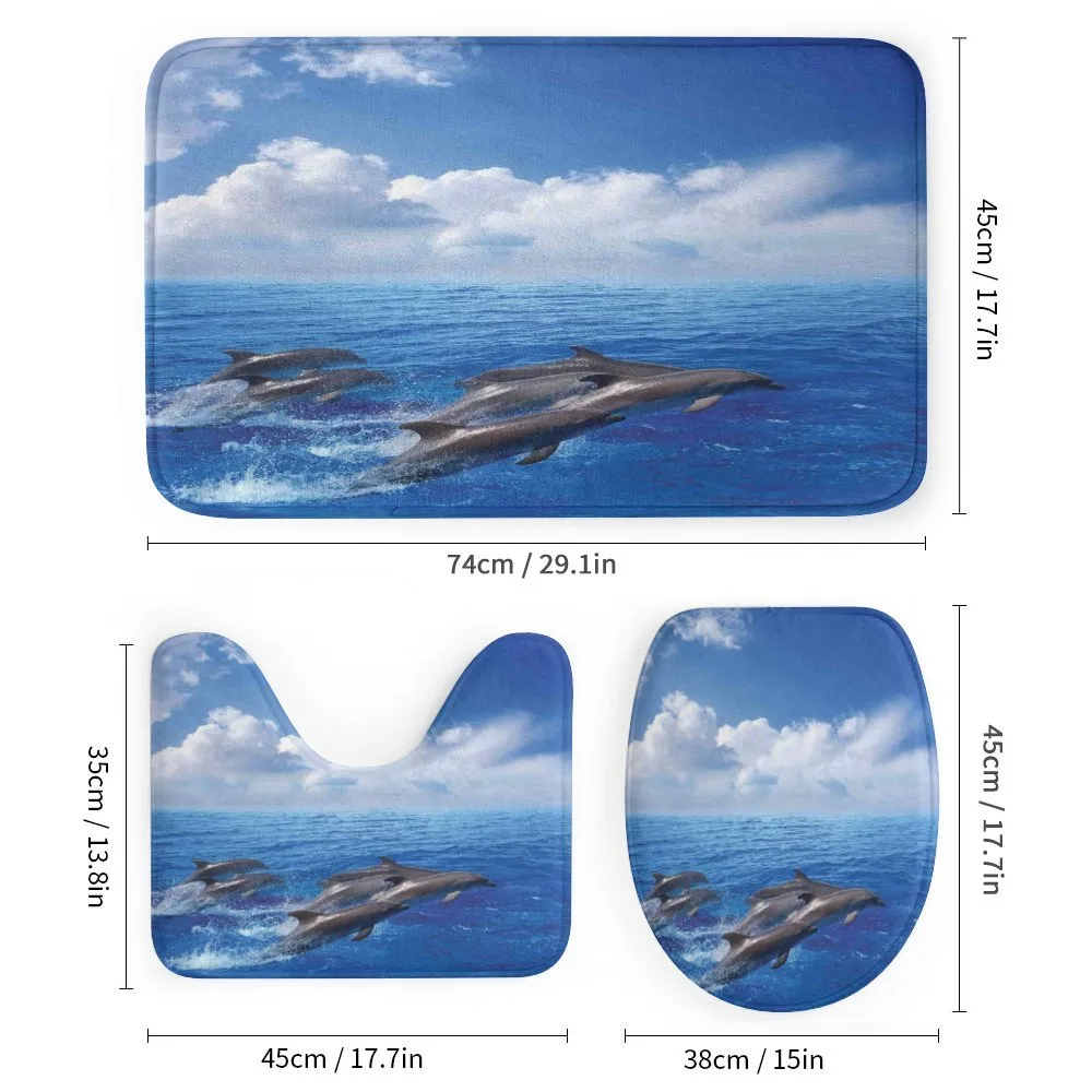 Jumping Dolphins in Sky — Detail 1