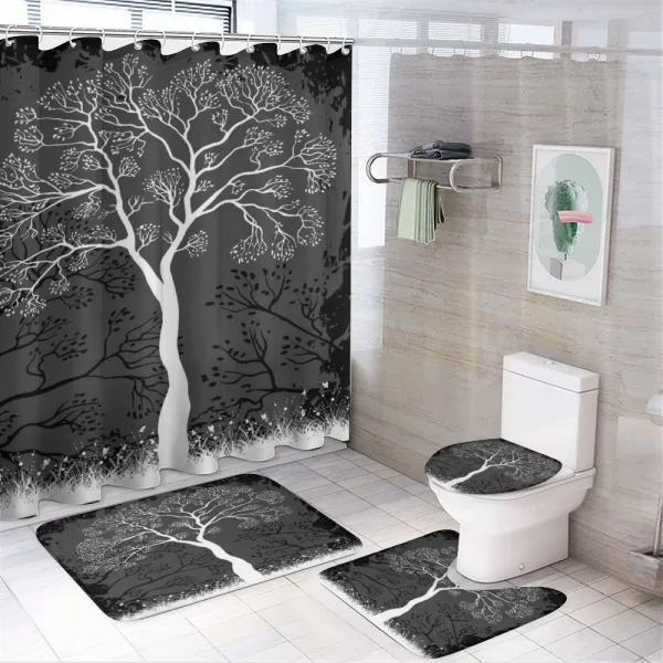 Modern Art Pattern Boho on a shower curtain