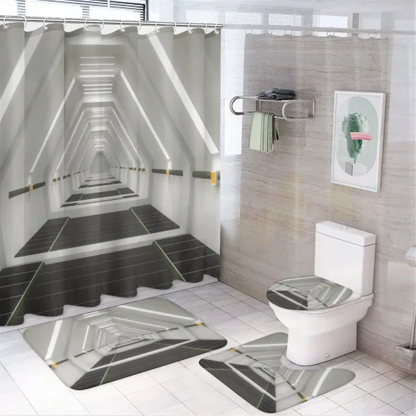 Science Fiction on a shower curtain