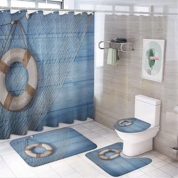 Shabby Nature Leisure on a shower curtain