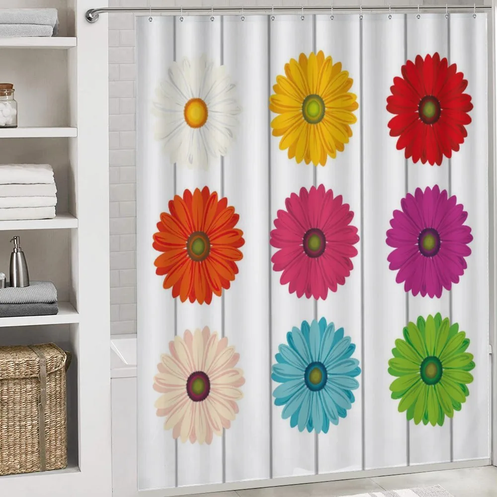 Vivid Petals on Stripe — Detail 4