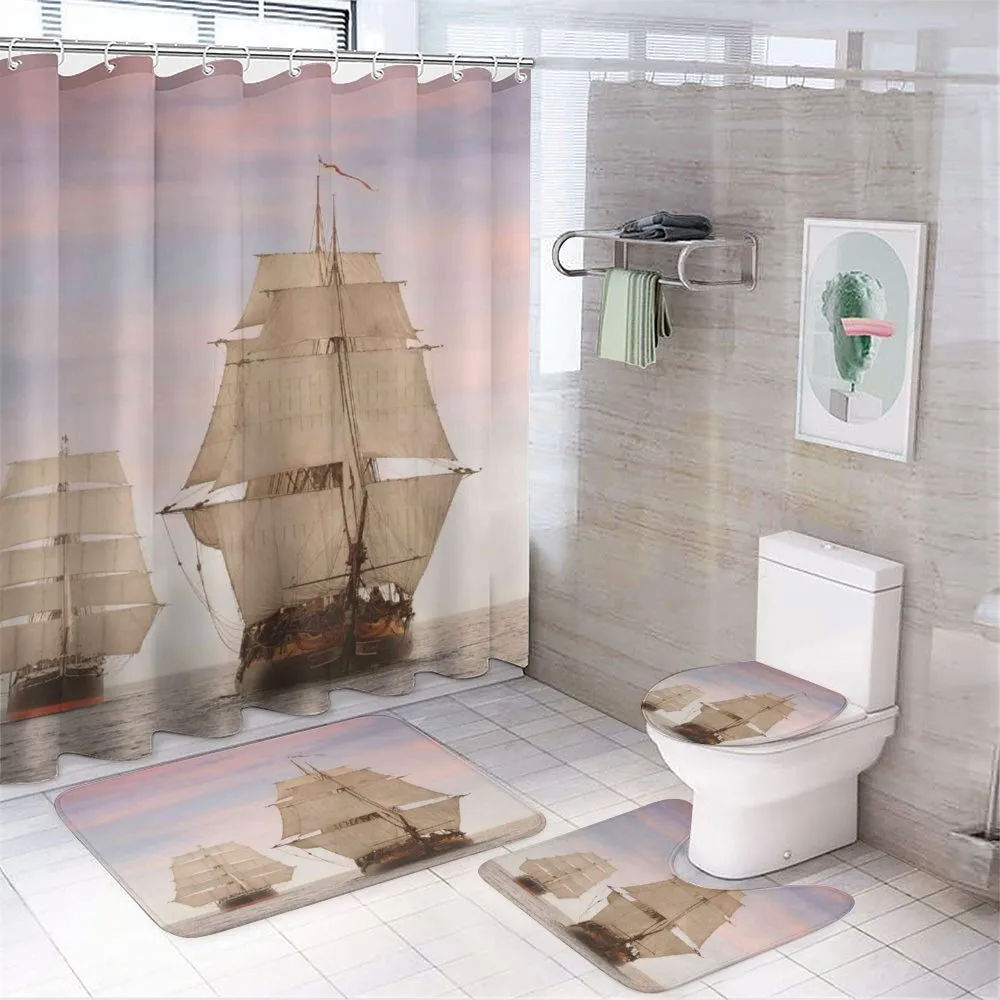 Wooden Sailing Ship Waves — Your design