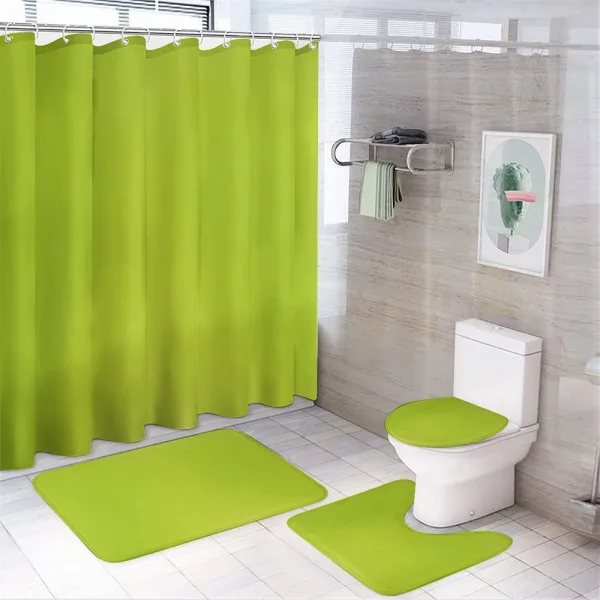 Blurry Pastel Colors on a shower curtain