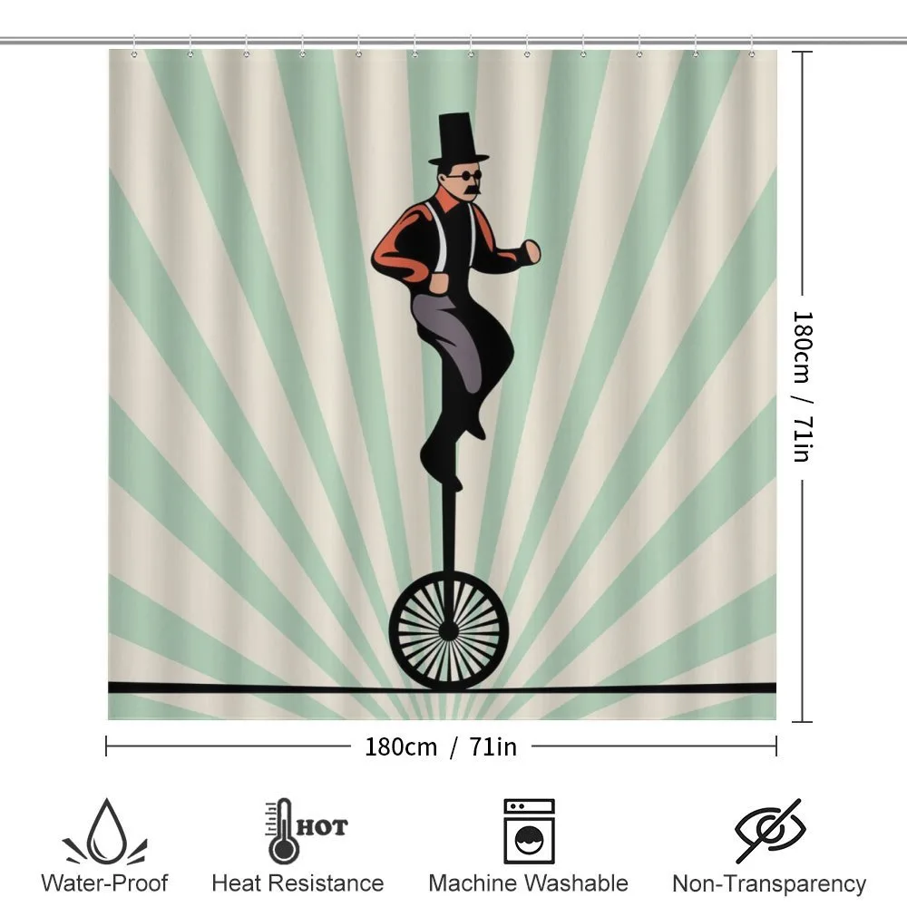 Citrus Man on Monowheel Art — Detail 2