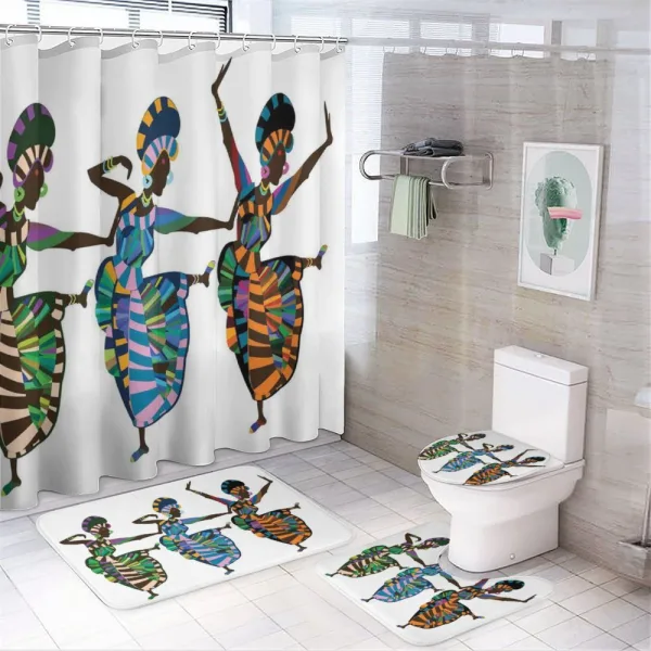Dance on a shower curtain