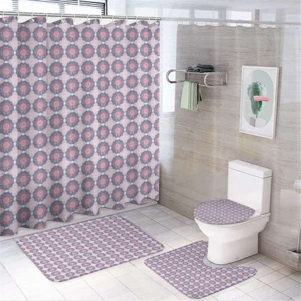 Eastern Mandala Design on a shower curtain