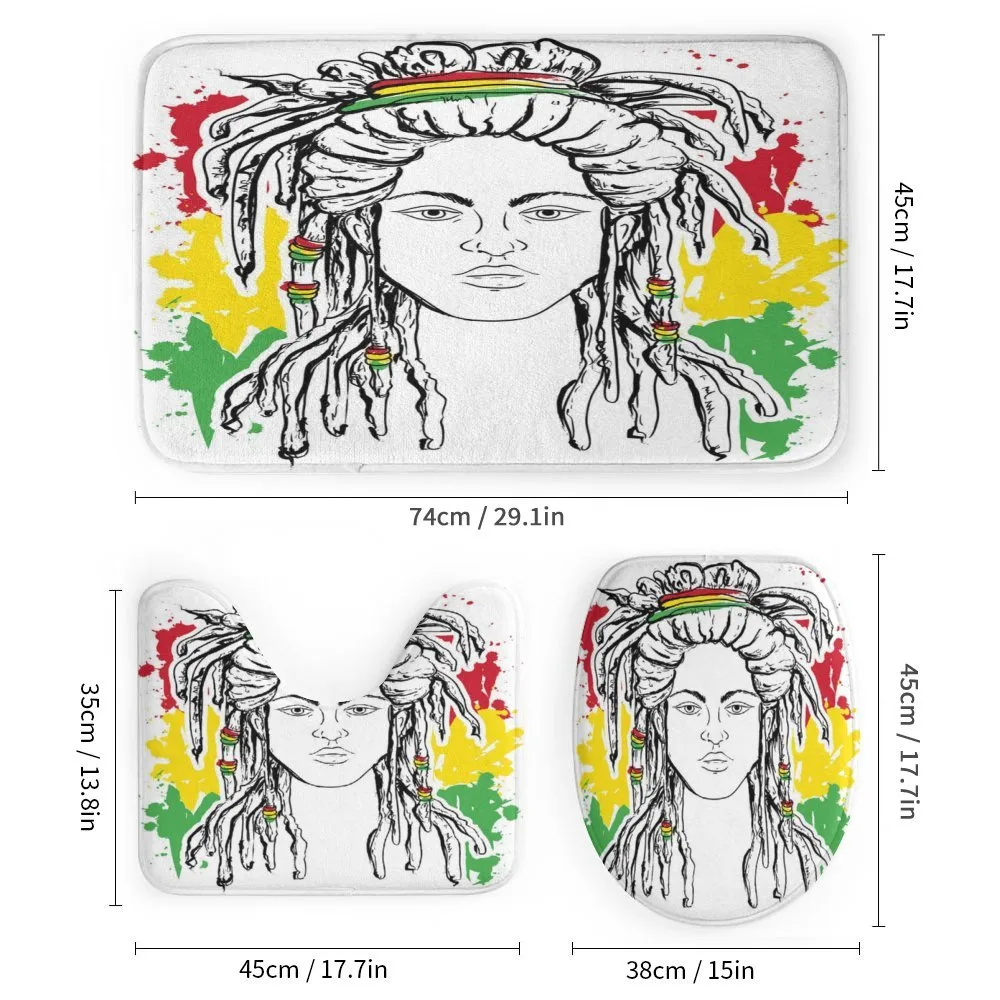 Grunge Flag Colors Reggae — Detail 1
