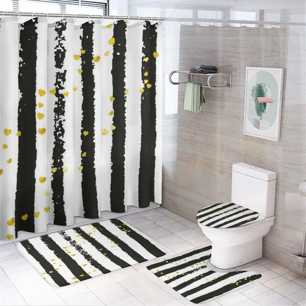 Hearts on Grunge Stripes — Your design