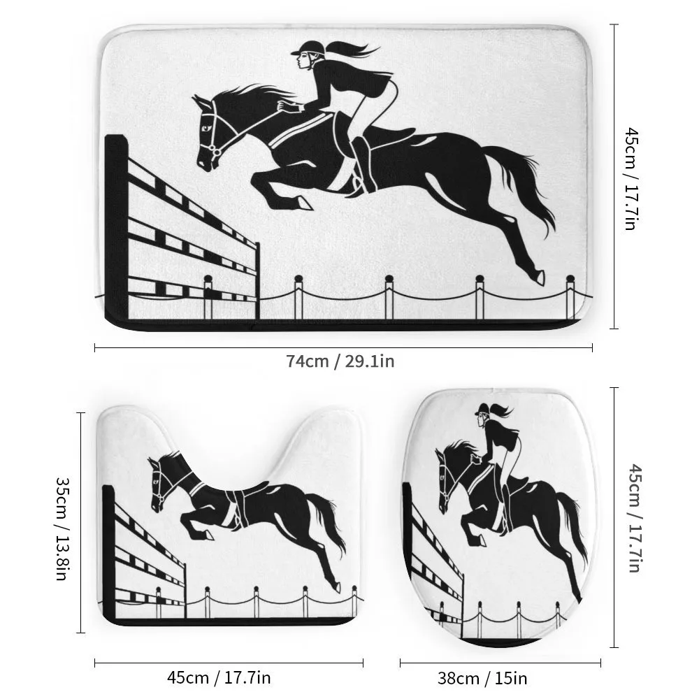 Jockey Girl Jumping — Detail 1