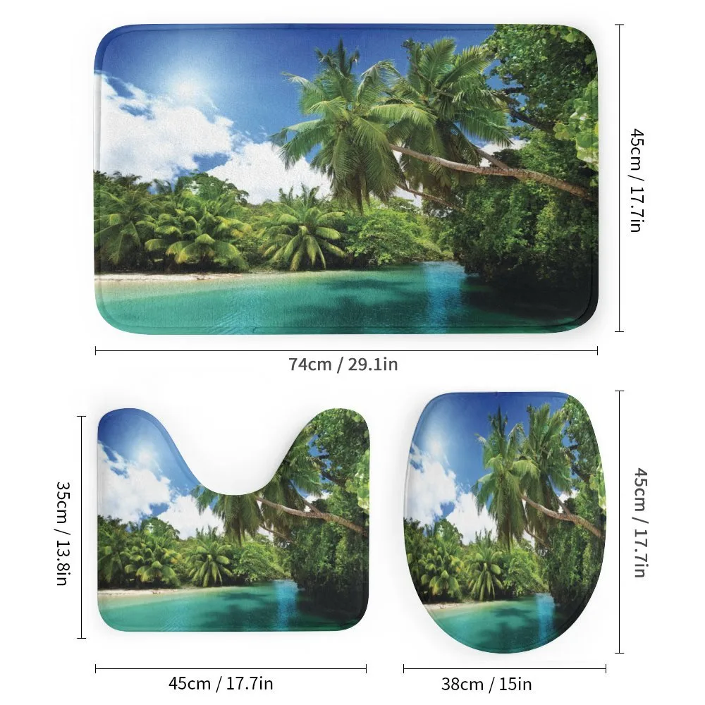 Mahe Island Lake Palms — Detail 1