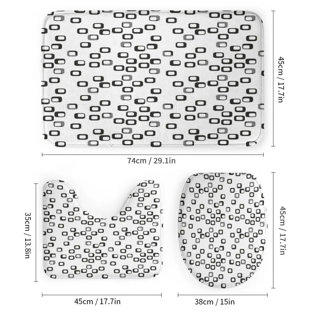 Modern Monochrome Squares — Detail 1