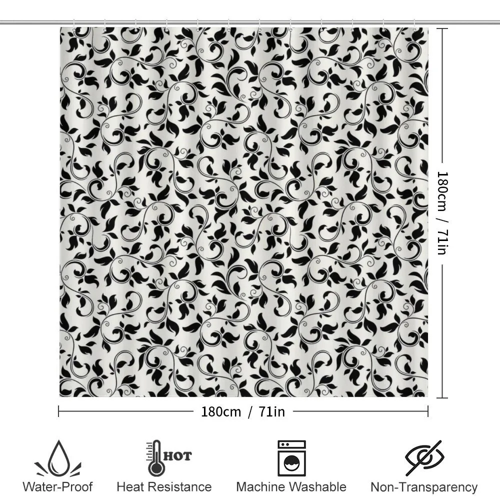 Monochrome Scroll Pattern — Detail 2