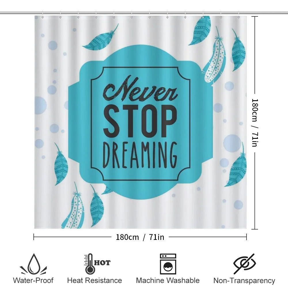 Never Stop Dreaming Words — Detail 2
