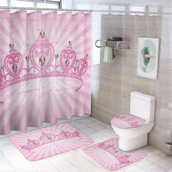 Pink Princess on a shower curtain