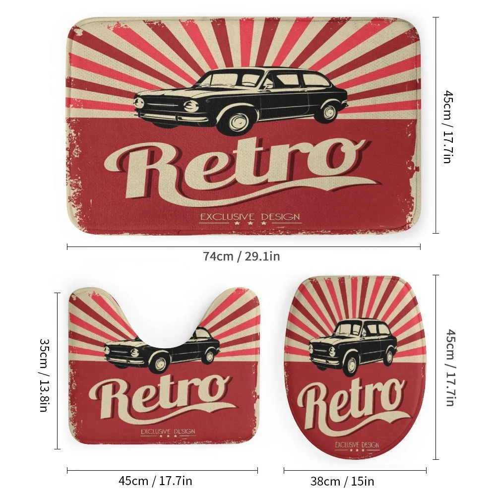 Retro Poster Style Vehicle — Detail 1
