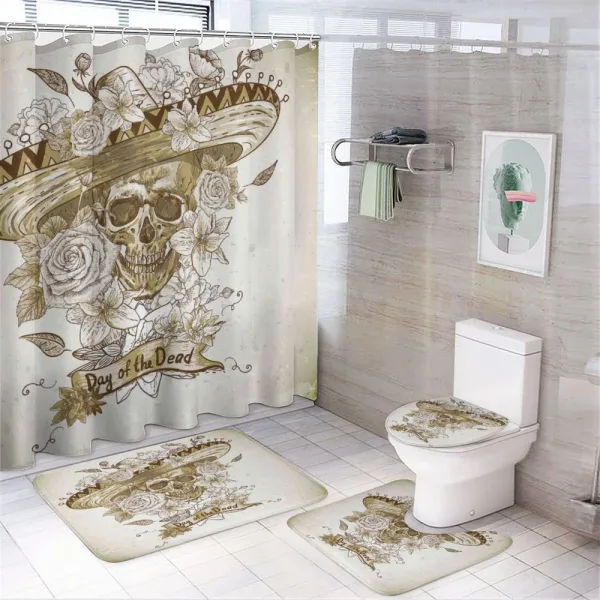 Spanish Dead Hat on a shower curtain