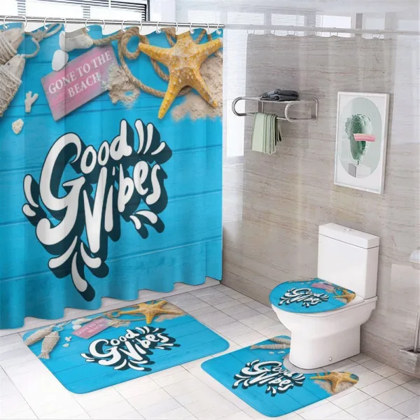 Summer Beach Holiday on a shower curtain