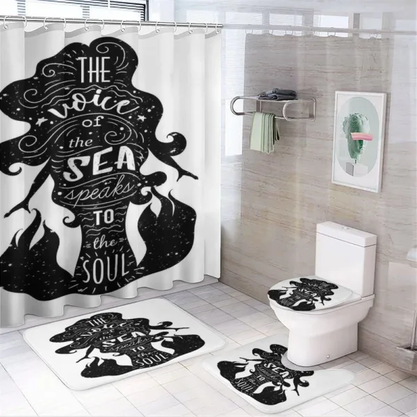 Voice of Sea Soul on a shower curtain