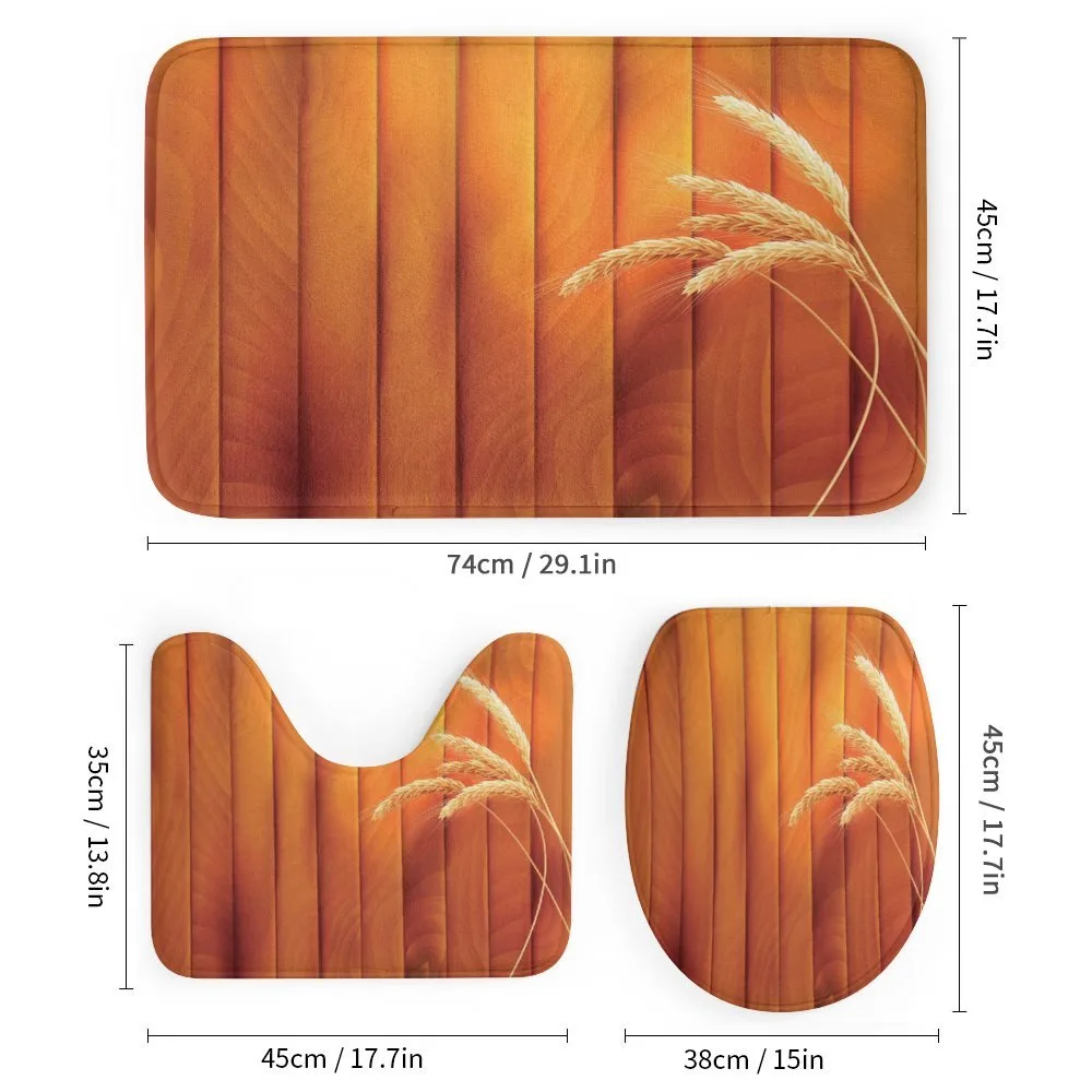 Wheat Spikes Wood Plank — Detail 1