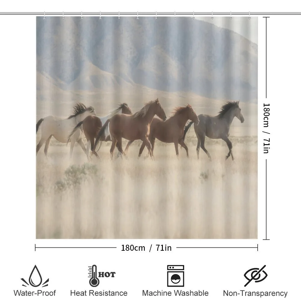 Wild Mustang Horses Art — Detail 2