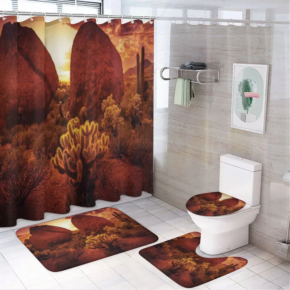 Cactus Rocks Desert Scenery — Your design