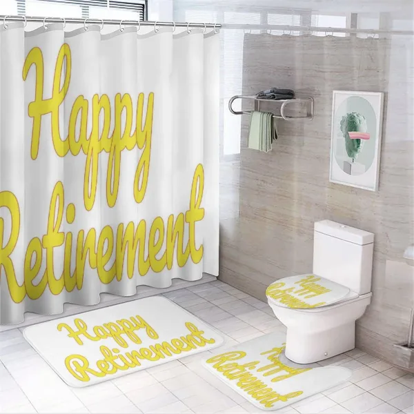 Calligraphy Phrase on a shower curtain