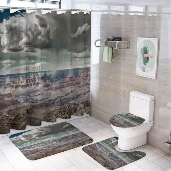 Clouds on Grand Canyon on a shower curtain