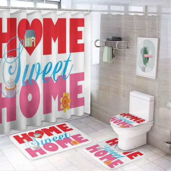 Cupcake Flower on a shower curtain