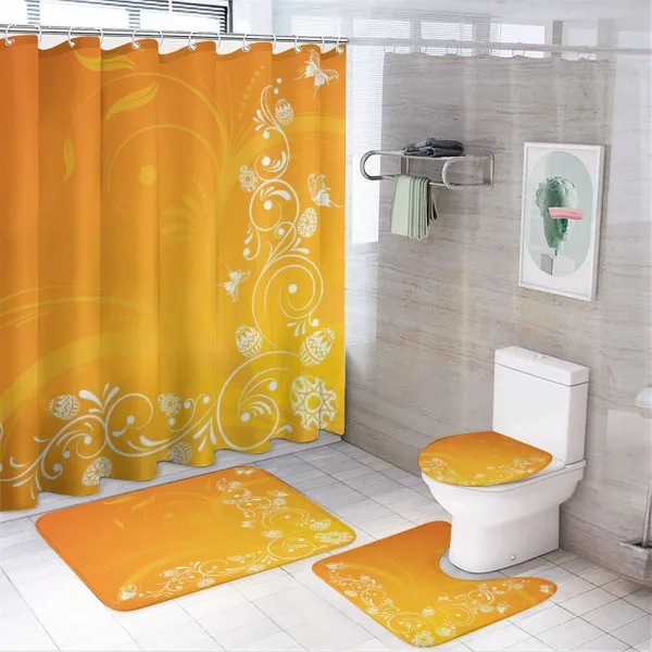 Easter Themed Ornate on a shower curtain