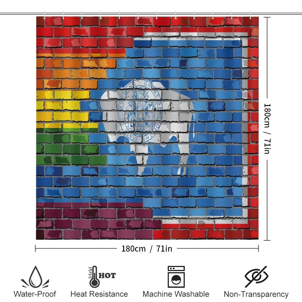 Equality State and Gay Flag — Detail 2