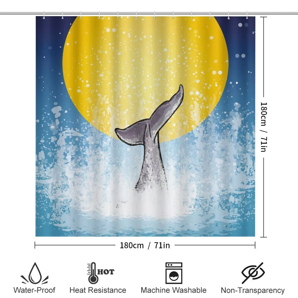 Fish Tail Ocean Full Moon — Detail 2