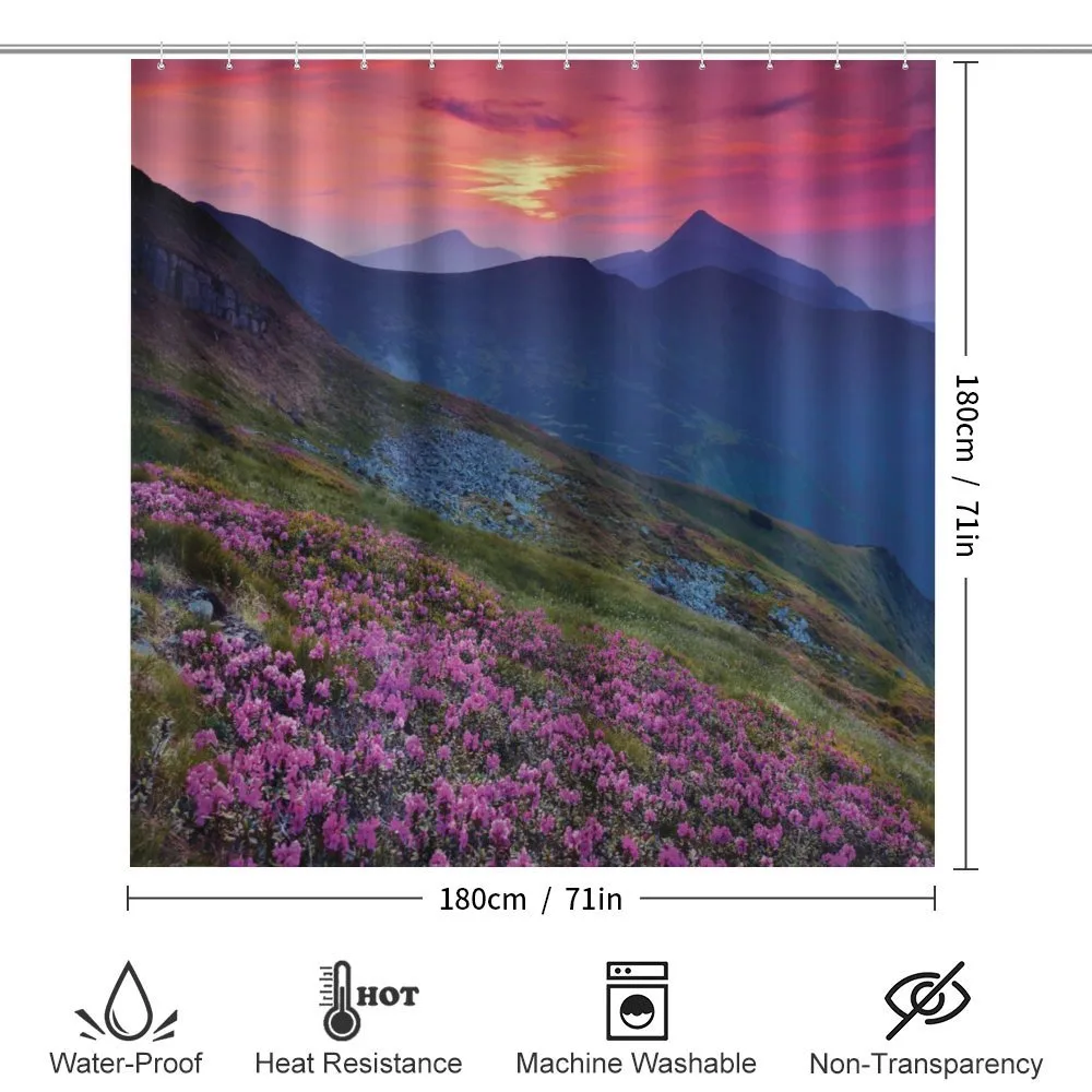 Floral Mountains Dusk — Detail 2