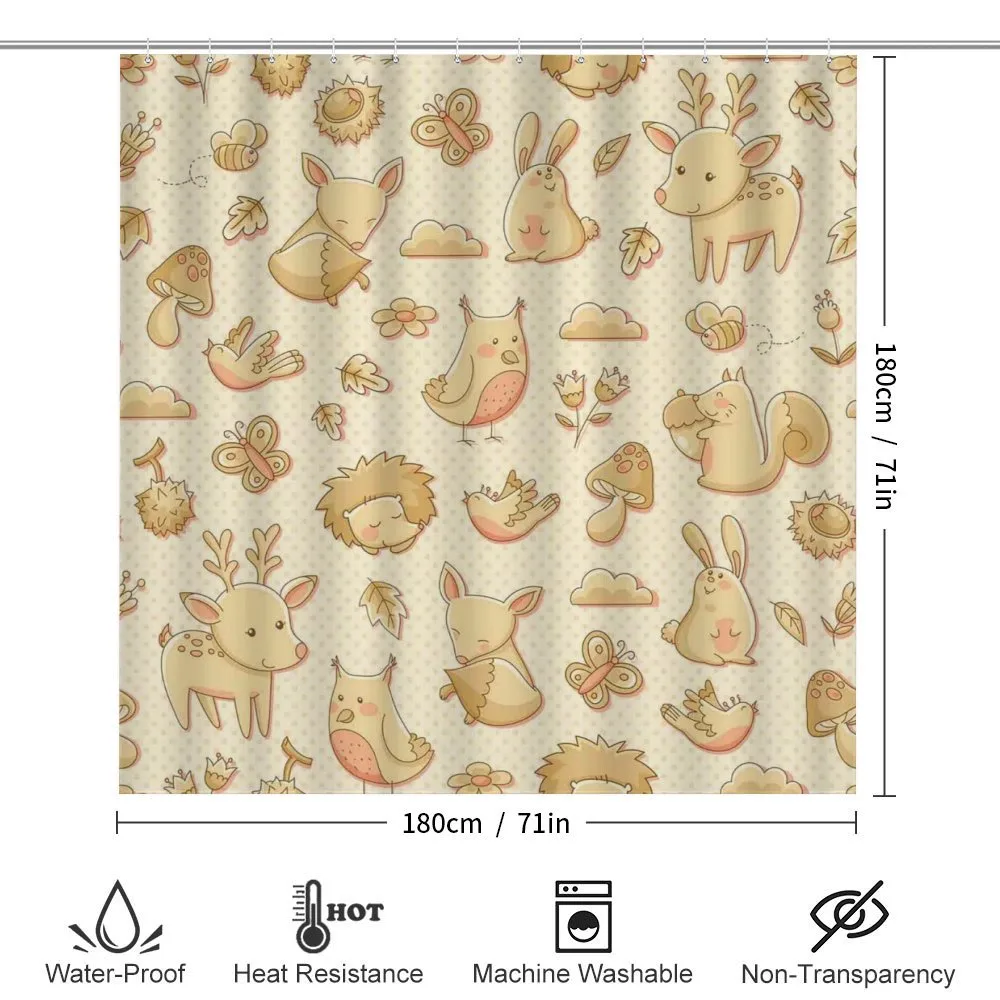 Forest Animals Polka Dots — Detail 2