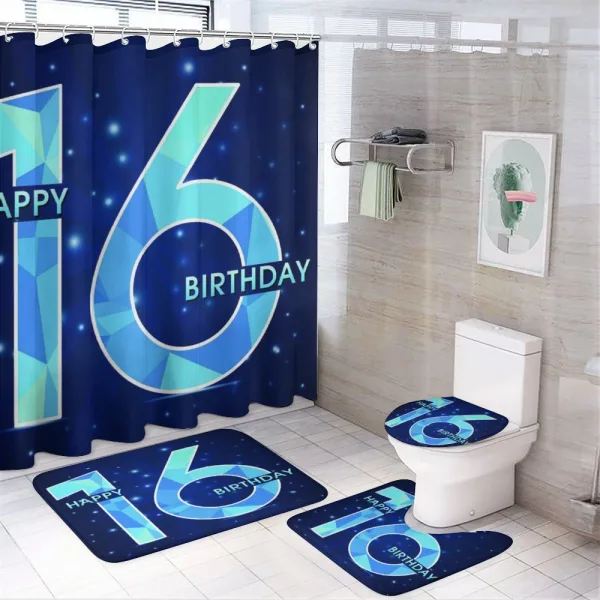Greeting Age Sky on a shower curtain
