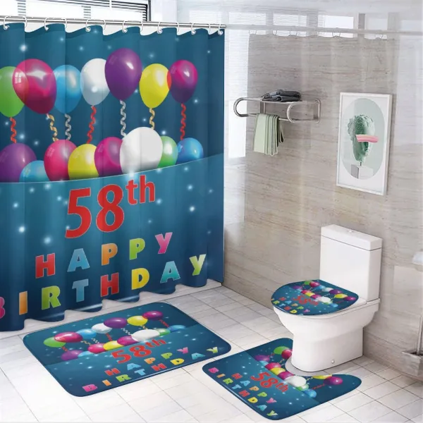Party Balloons on a shower curtain