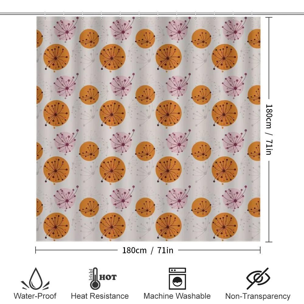 Pink Orange Spots Flowers — Detail 2
