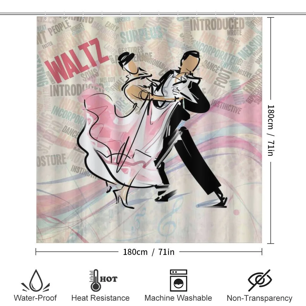 Romantic Dancing Couple Words — Detail 2