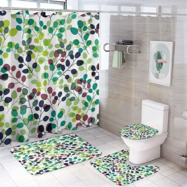 Seasons with Nature on a shower curtain